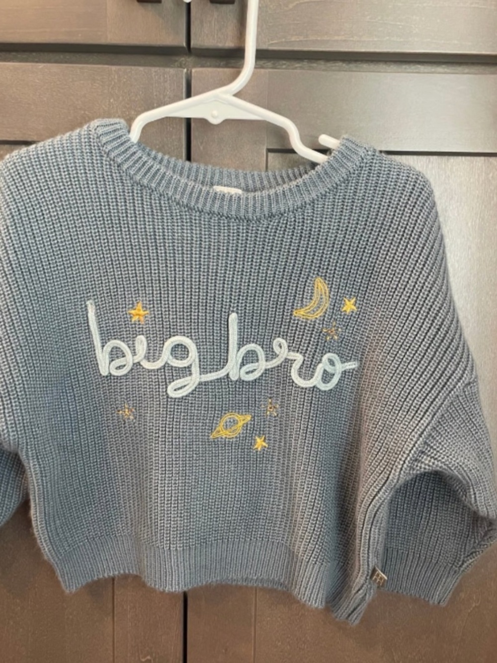Big Bro chunky Knit Sweater -18M